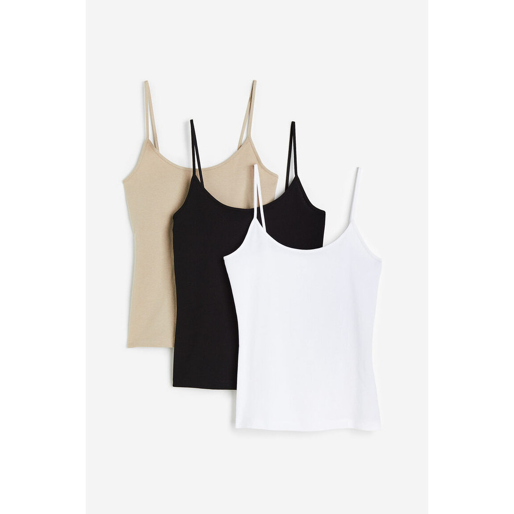 H&M Woman 3-pack strappy tops 1137518_1