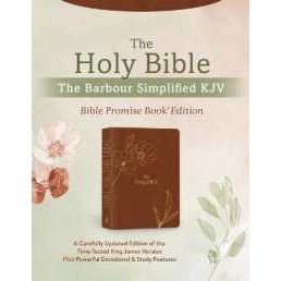 The Holy Bible: the Barbour Simplified KJV Bible Promise Book Edition [Chestnut Floral] : A Carefull