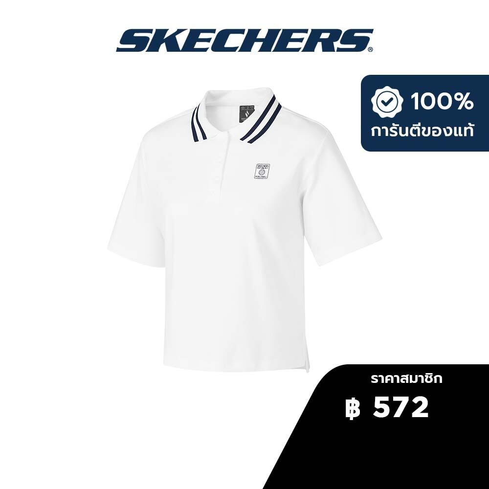 Skechers สเก็ตเชอร์ส เสื้อโปโลผู้หญิง Women Polo Apparel - P324W026-0019