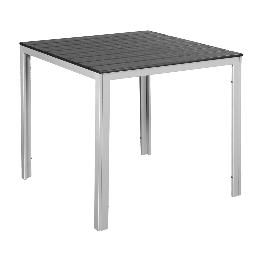 FONTE โต๊ะสนาม HDPE รุ่น SLA-78 ขนาด 78 x 78 ซม. สีเทา - ขาว