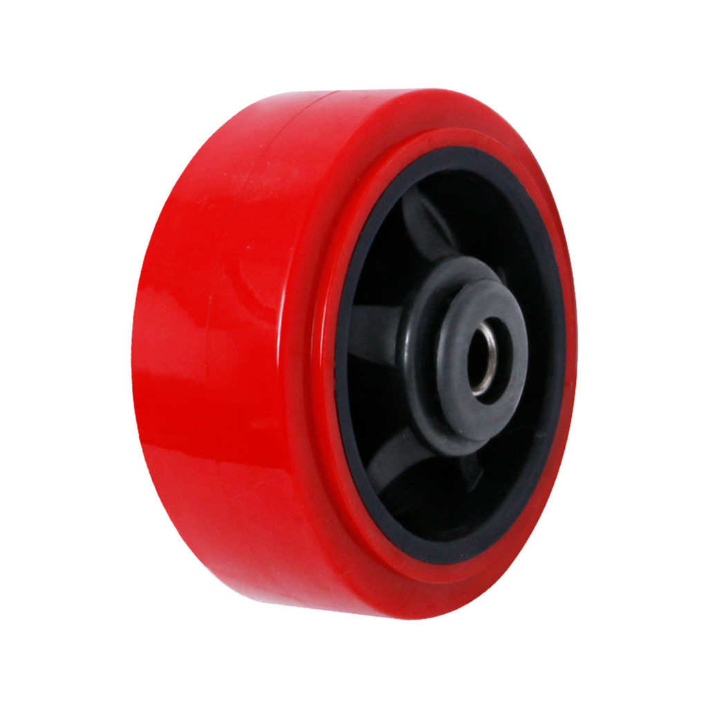 GIANT KINGKONG ล้อ PU อะไหล่ รุ่น 1050-125 ขนาด 12.5 ซม. สีแดง ราคา ถูกที่สุด ดีลบีเคเค