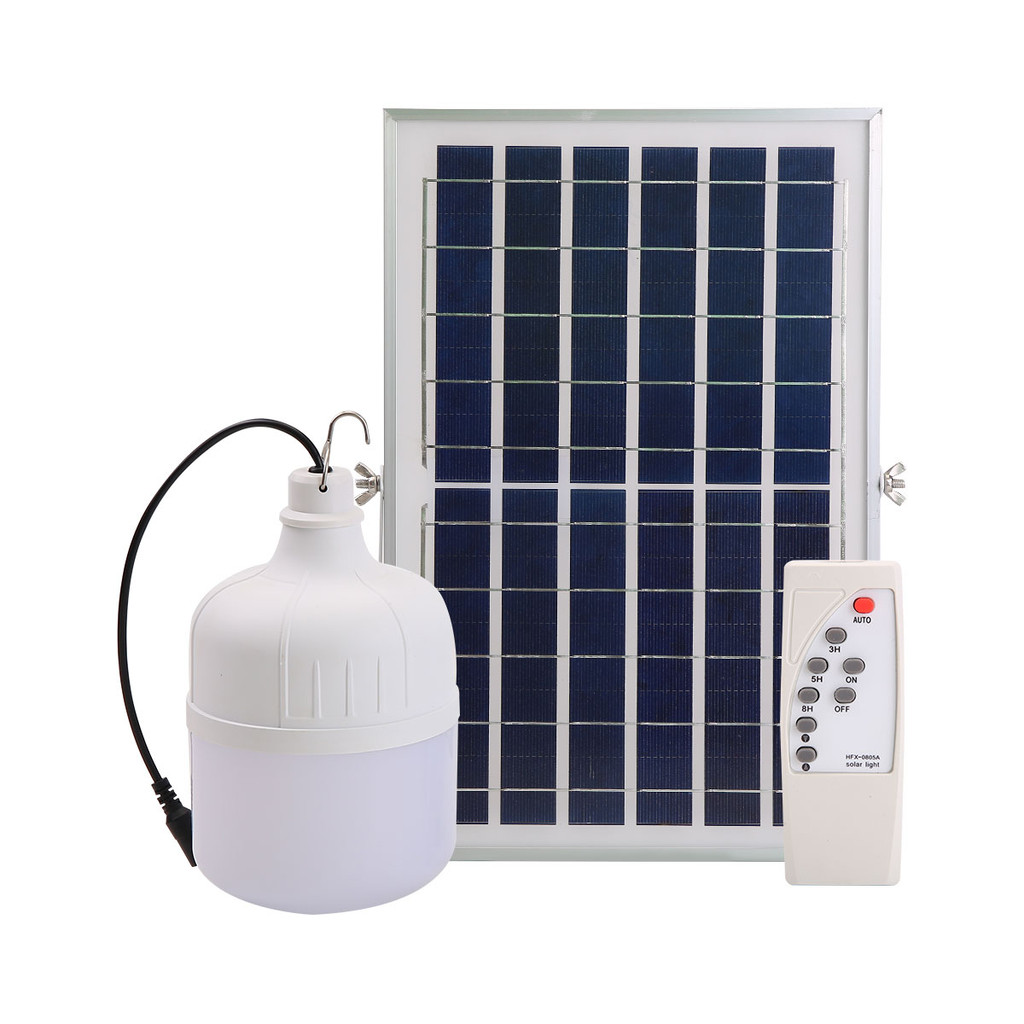 LUZINO หลอดไฟ LED โซลาร์เซลล์ 200W Day Light รุ่น SKSTBRM-200W T125 พร้อมรีโมต