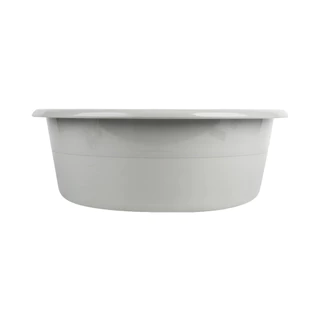 KASSA HOME กะละมังกลมพลาสติก 55 ซม. รุ่น TWD55CM ความจุ 27 ลิตร สีเทา