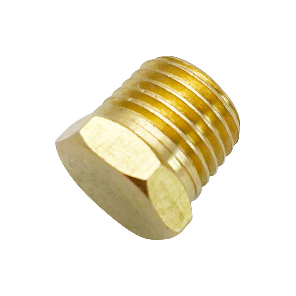 GIANTTECH ข้อต่อทองเหลืองปลั๊กอุด รุ่น M2 ขนาด 2 หุน (1/4 นิ้ว)