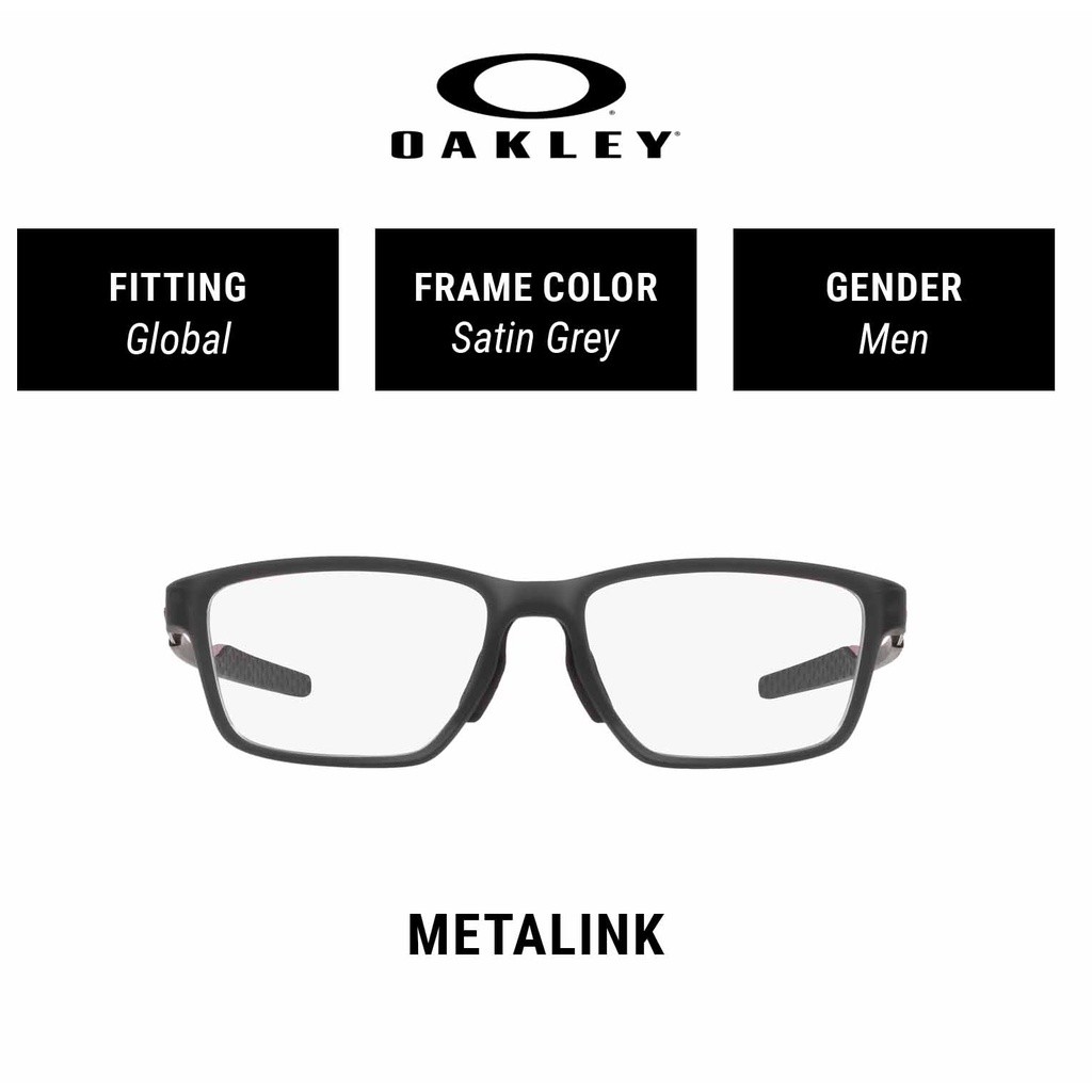 OAKLEY Oph. Metalink (55) Stn Gry Smke/Brk Red 0OX8153 55 815305