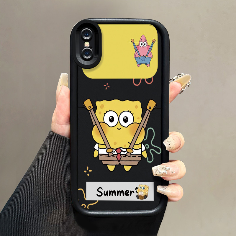 เคสสำหรับ iPhone X Xs Xr Xs Max เคสโทรศัพท์ซิลิโคนกันกระแทกลายการ์ตูน
