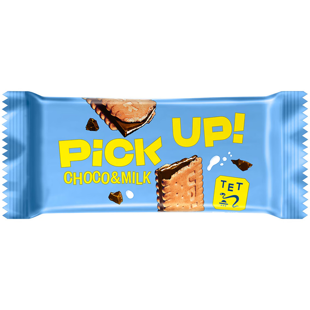 Bahlsen Bh Pick Up Choco 28G บิสกิตกรุบกรอบและช็อกโกแลตเข้มข้น