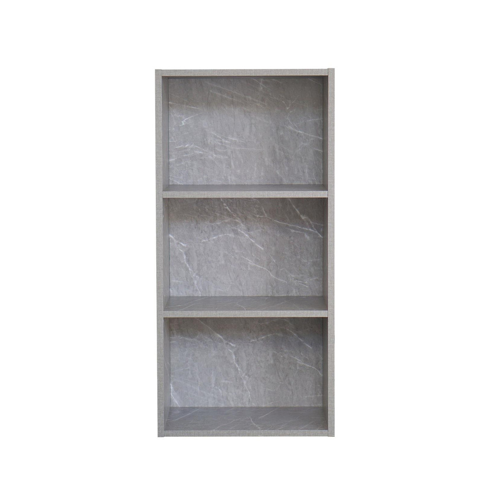 ชั้นอเนกประสงค์ 3 ชั้น KASSA ขนาด 42 x 29 x 87 ซม. สีเทา - ลายหินอ่อน