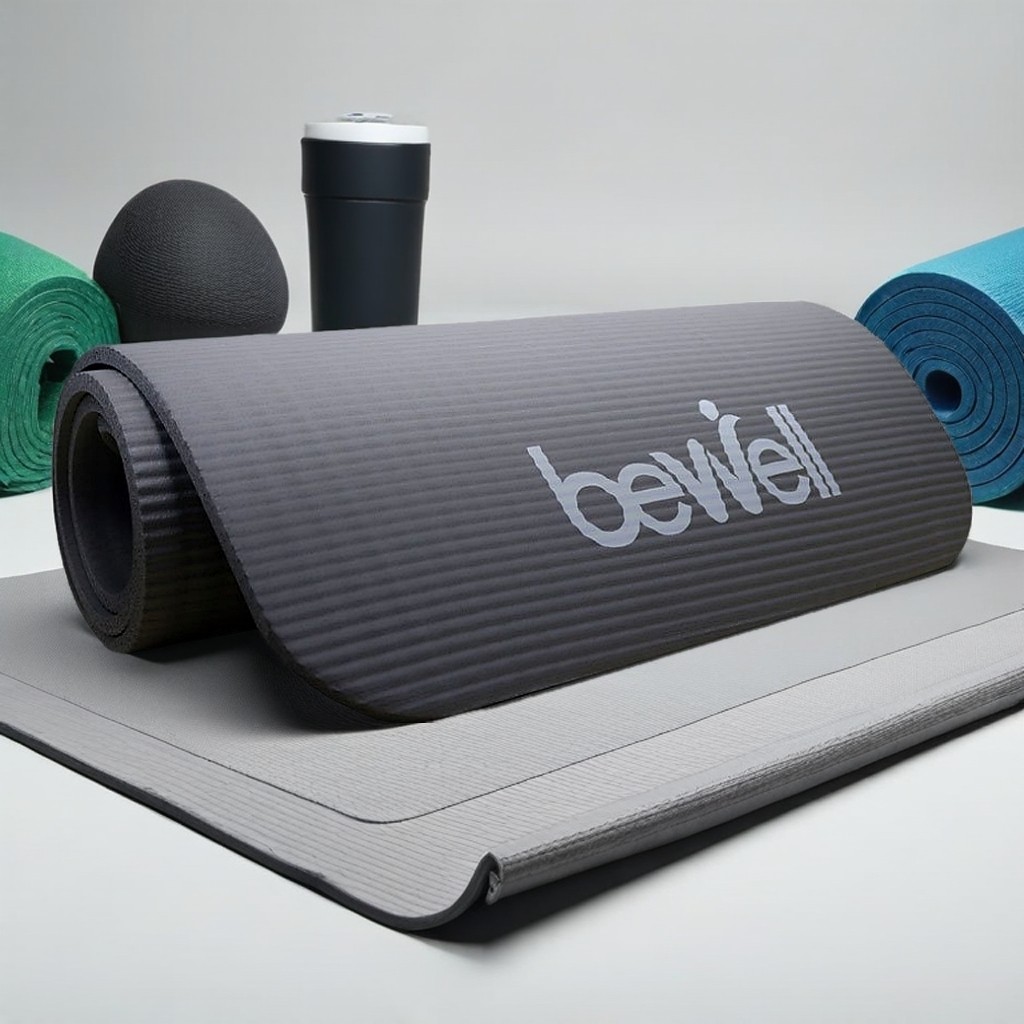 Bewell เสื่อโยคะ สีเทา