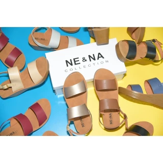 รองเท้าเเฟชั่นผู้หญิงเเบบเเตะส้นสูงรัดส้นเท้า No. 4631 NE&NA Collection Shoes