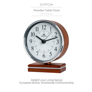 DIPOA Wooden Table Clock (SN104BL) นาฬิกาไม้ตั้งโต๊ะ ดีไซน์ว…
