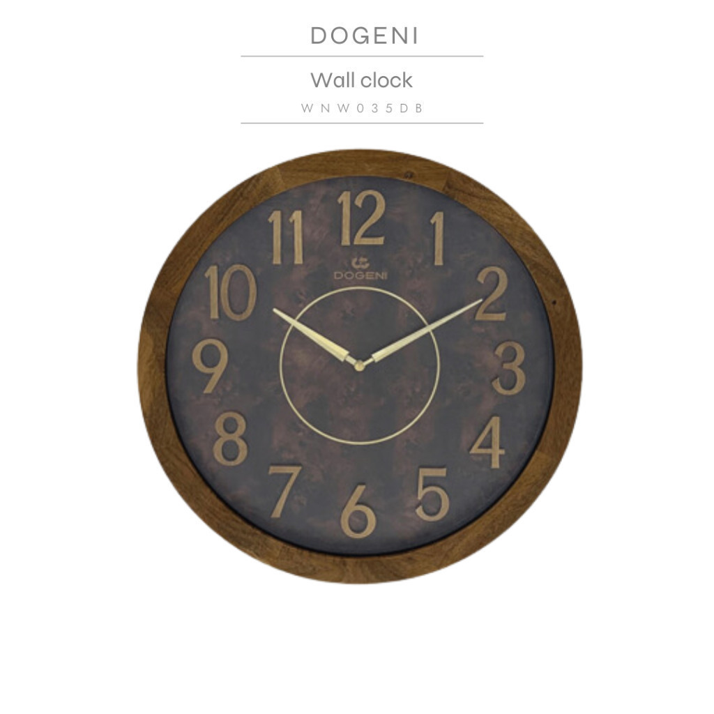 DOGENI นาฬิกาแขวนผนัง Wall Clock (WNW035DB)