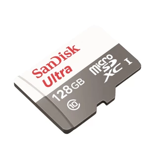 SANDISK MicroSDXC Ultra SQUNR 128GB, C10, UHS-1, 100MB/s R, 4x6, Micro SD Cards ME6-000926