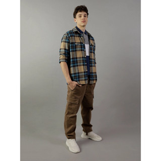 American Eagle เสื้อเชิ้ตผู้ชาย CF CSC SALVADOR TWILL FLANNE…