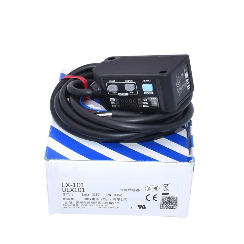 <0>LX-101 เซ็นเซอร์รหัสสี สวิตช์โฟโตอิเล็กทริค เซ็นเซอร์สี RGB ดิจิตอล 3 LED เซ็นเซอร์มาร์ก - NPN - 