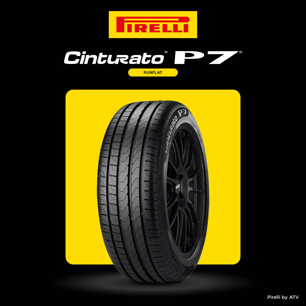 [บริการติดตั้ง] PIRELLI ยางรถยนต์ ขอบ 16"-19" รุ่น CINTURATO P7 (Runflat) (4 เส้น) (สอบถามสต็อกก่อนส