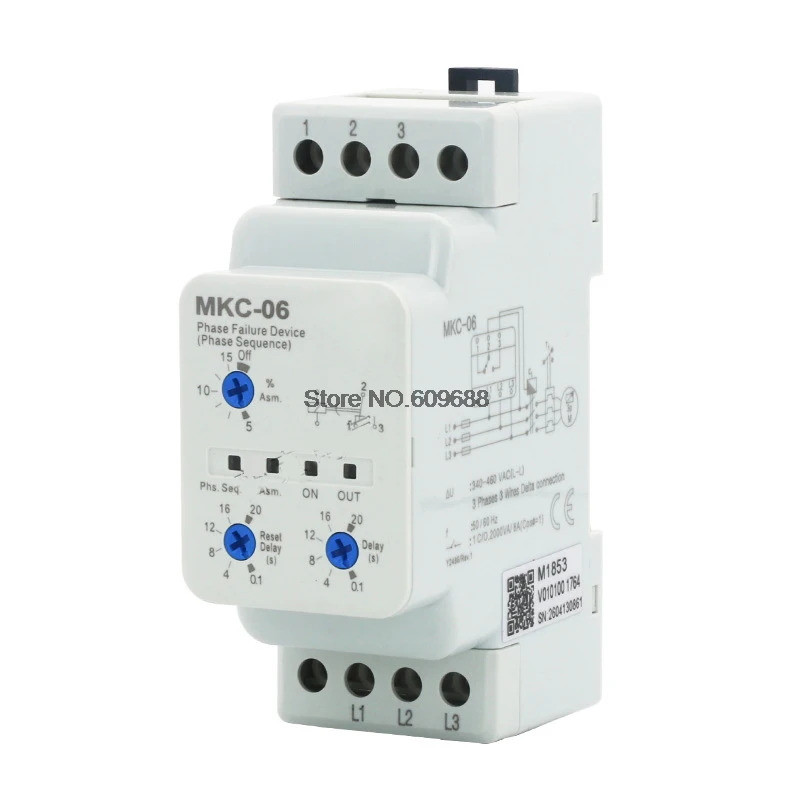 ✫MKC 3เฟส Unbalance Protector Over และ Under Voltage Protector MKC-05 MKC-06