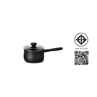 MEYER MIDNIGHT หม้อมีด้ามจับ hard-anodize ขนาด 18 ซม./2.8 ลิตร พร้อมฝา Saucepan (85072-TE12)