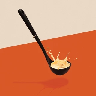 MEYER Accent Tools Black กระบวยซิลิโคน Ladle (48387-C)