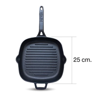 MEYER CAST IRON GRILL PAN กระทะเหล็กหล่อ ขนาด 25 CM. (47763-C)