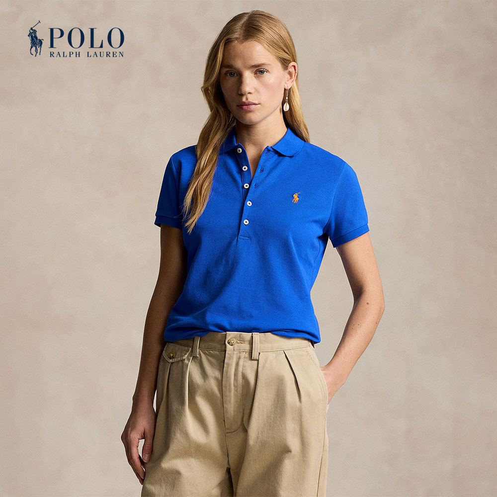 Polo Ralph Lauren เสื้อโปโลผู้หญิง รุ่น WMPOKNINCU20616 สีฟ้า