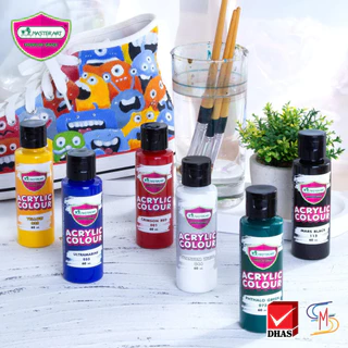 Master Art มาสเตอร์อาร์ต สีอะคริลิค 60 มล. 6 เฉดสี จำนวน 1 ขวด