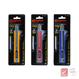 Elephant ตราช้าง คัตเตอร์ รุ่น P-902 9 มม. คละสี จำนวน 1 อัน