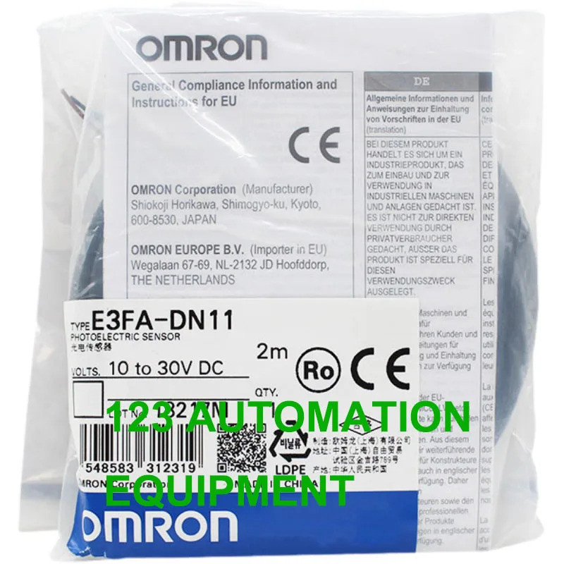 ของแท้ใหม่ OMRON E3FA-TN11 TN12 RN11 RN12 DN11 DN12 DN13 DN14 DN15 VN11 สวิตช์โฟโตอิเล็กทริค NPN 2M