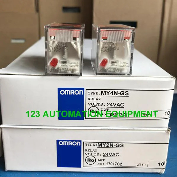 รีเลย์ OMRON ใหม่ของแท้ MY4N-GS 24VAC 100/110VAC