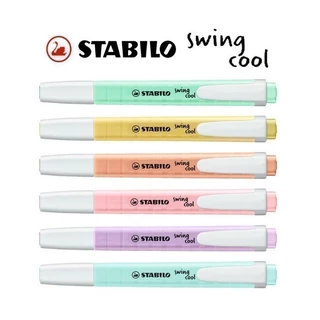 ปากกาเน้นข้อความ Stabilo Swing Cool รุ่น Pastel แยกแท่ง