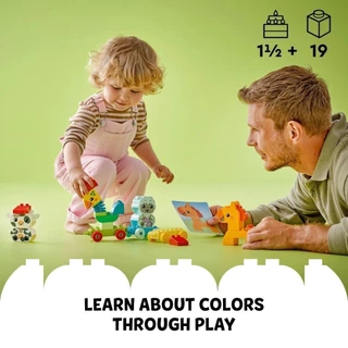 LEGO DUPLO My First 10412 Animal Train Nature Toy (19pcs.), Building Blocks, Kids Toy