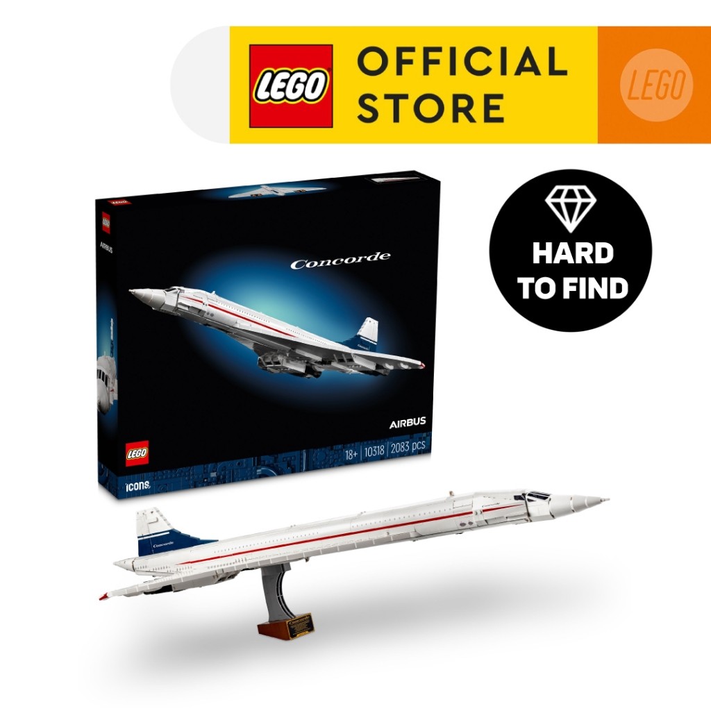 LEGO Icons 10318 Concorde Building Set (2083pcs.), Building Blocks, Kids Toy