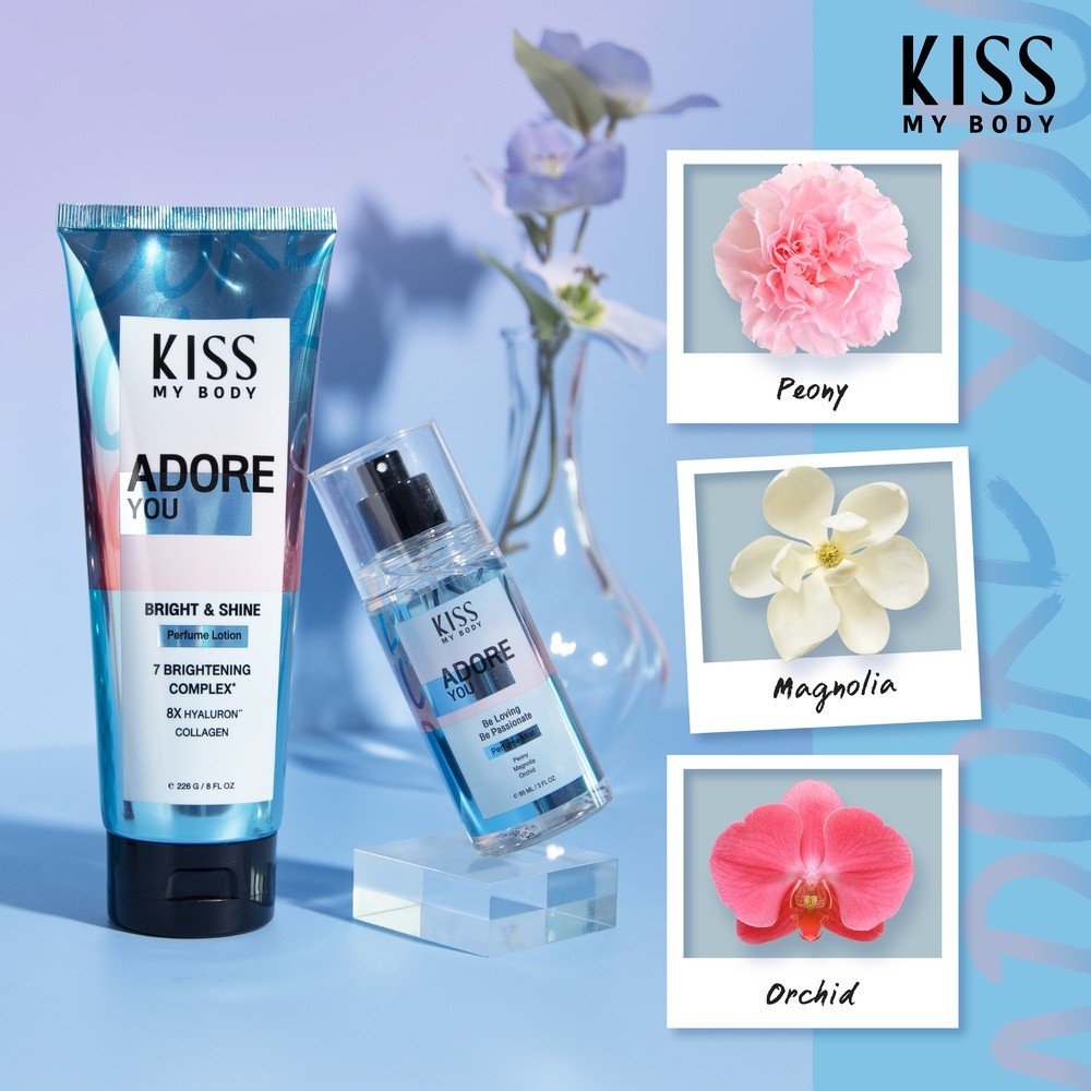 Kiss My Body โลชั่นน้ำหอม Bright & Shine 226g. หรือ สเปรย์น้ำหอม 88ml. (มีให้เลือก 6 กลิ่น) - รูปที่ 3