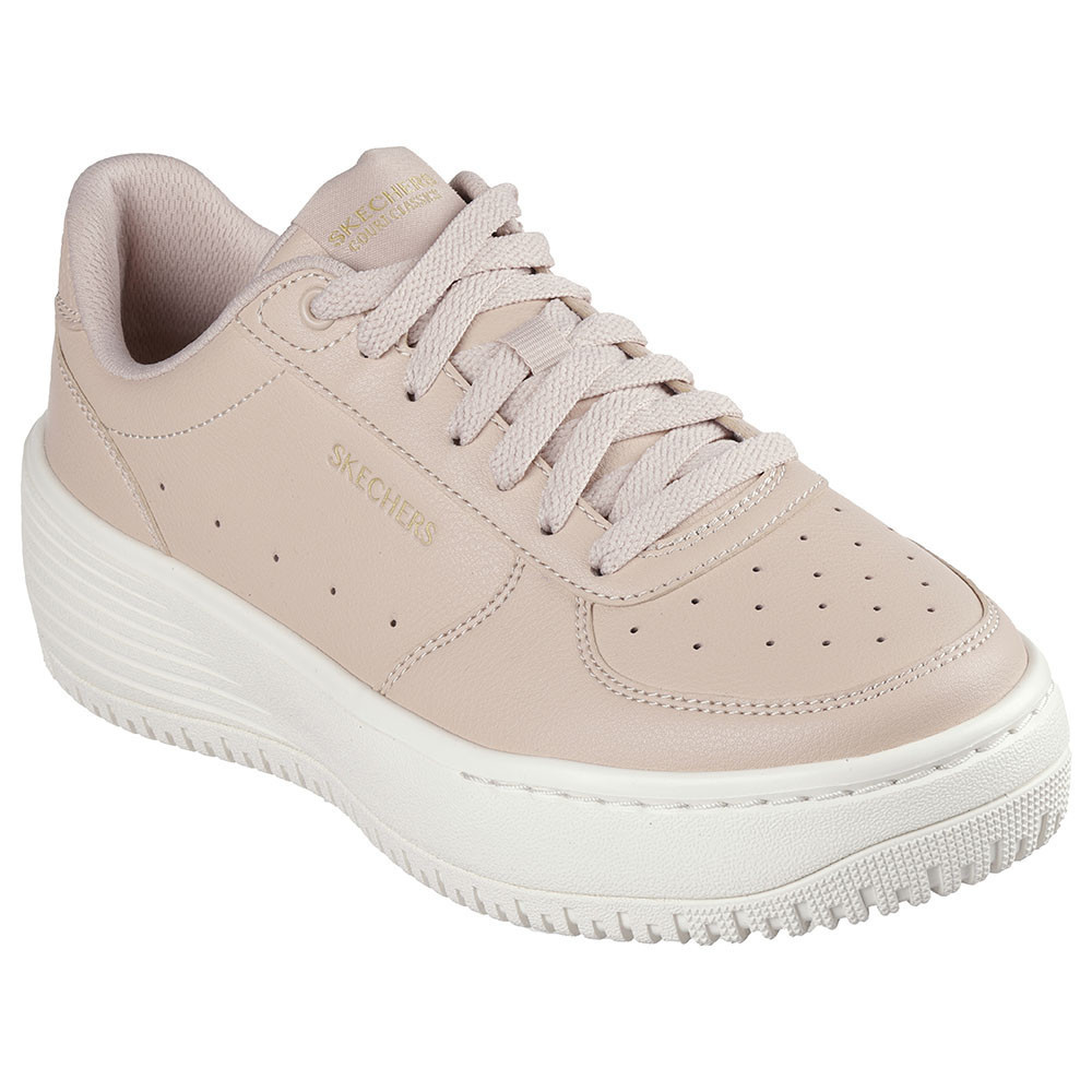 Skechers สเก็ตเชอร์ส รองเท้าผู้หญิง Women Online Exclusive Grand 92 Be Lifted Shoes - 185110-NUDE Air-Cooled Memory Foam