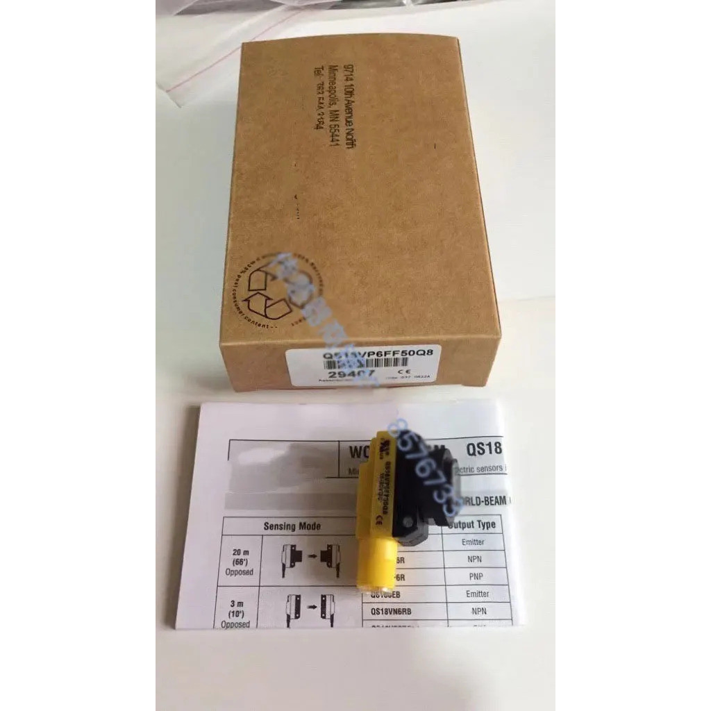 1 ชิ้น เซ็นเซอร์สวิตช์โฟโตอิเล็กทริค QS18VN6FF50Q8 QS18VP6FF50Q8 QS18VP6DQ8 QS18VN6LPQ8 QS18VP6LPQ8