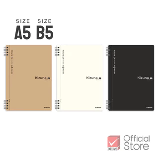 Elephant สมุดสันห่วง ปกกระดาษคราฟท์ 80G 60S Kizuna WPA (คละสี) จำนวน 1 เล่ม