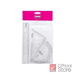 Master Art เรขาคณิต ชุดเรขาคณิต 5 ชิ้น จำนวน 1 ชุด