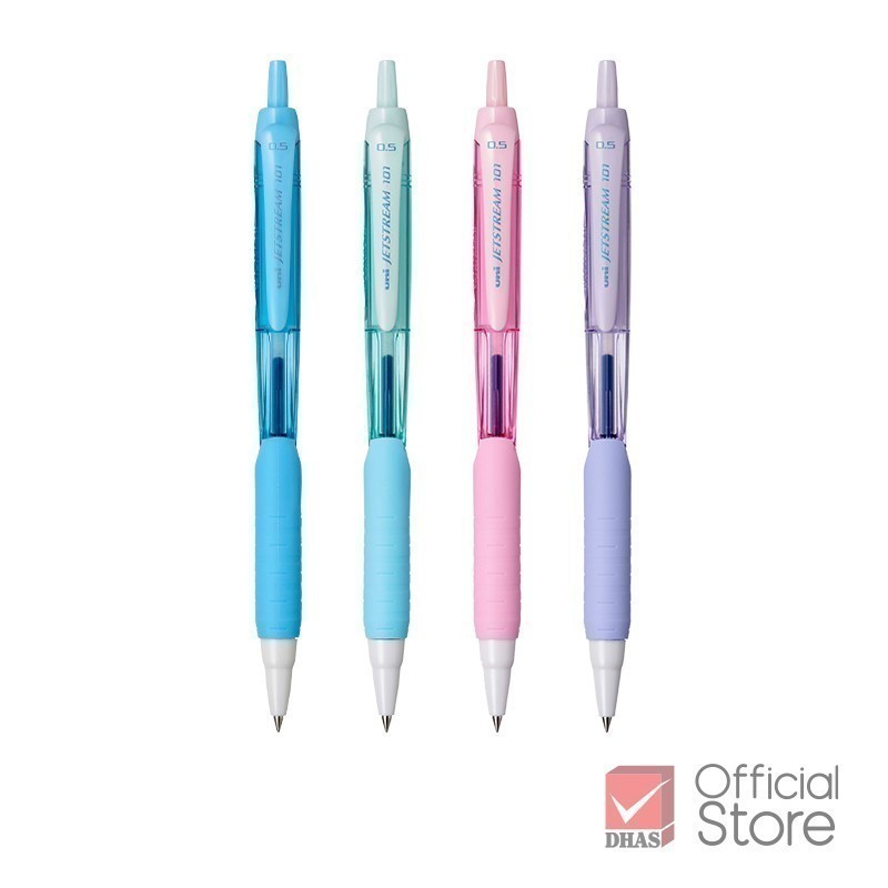 Uni ปากกา ปากกาลูกลื่น เจ็ทสตรีม SXN-101FL-05 จำนวน 4 ด้าม