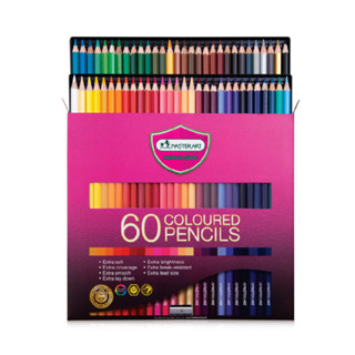Master Art สีไม้ 60 สี รุ่นใหม่ (แท่งยาว) ระบายนุ่ม - 1 กล่อ…