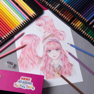 Master Art สีไม้ 100 สี รุ่นใหม่ (แท่งยาว) เฉดสีธรรมชาติ - 1 กล่อง