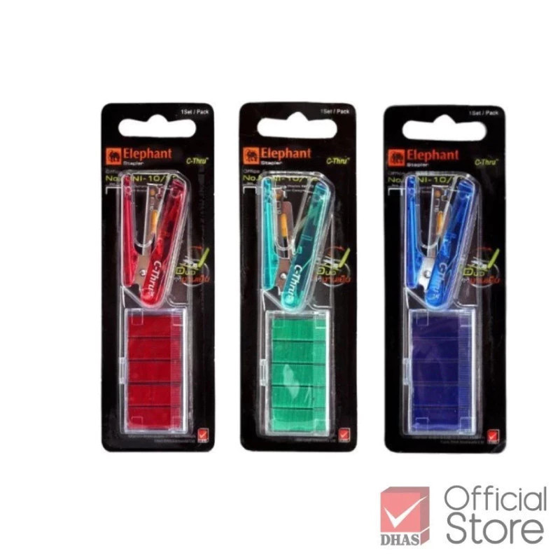 Elephant เครื่องเย็บกระดาษ ชุดเย็บกระดาษ No.MINI-10/Y2 จำนวน 1 ชุด