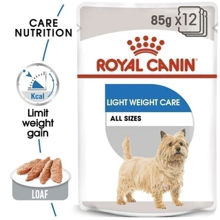 [12 ซอง] Royal Canin Light Weight Care Pouch Loaf อาหารเปียกสุนัขโตทุกขนาด ควบคุมน้ำหนัก (โลฟเนื้อละเอียด, โรยัล คานิน)