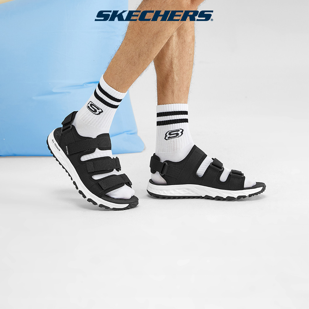 Skechers Men Outdoor Escape Plan Trail Sandals - 237586-BKW