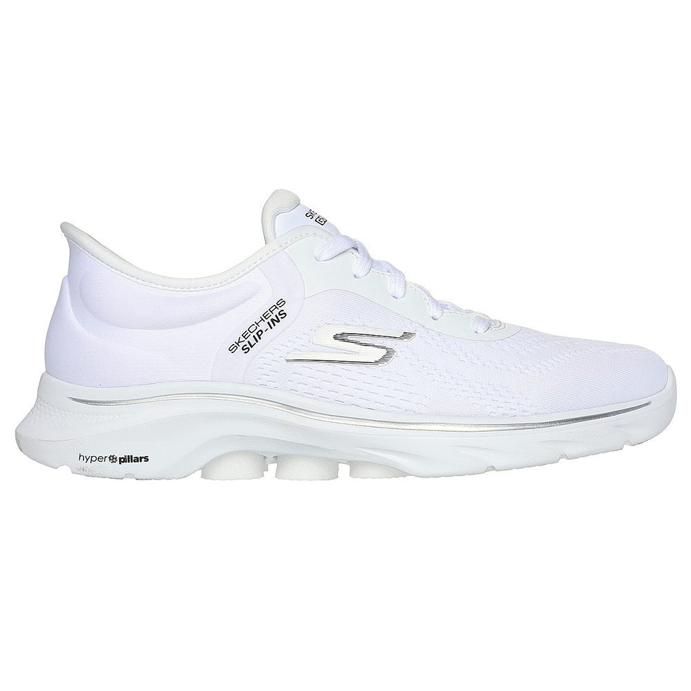 Skechers สเก็ตเชอร์ส รองเท้าผู้หญิง Women Slip-ins GOwalk 7 Valin Walking Shoes - 125233-WBK Air-Cooled Memory Foam