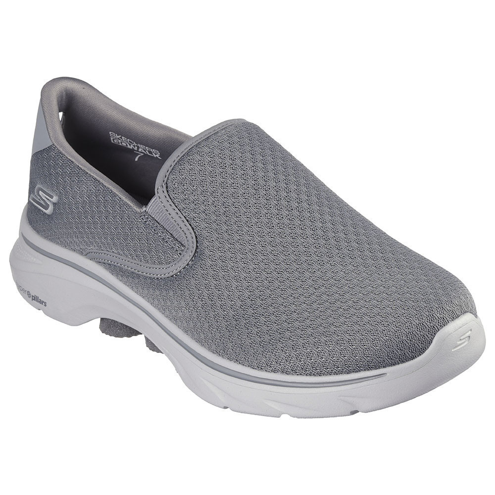Skechers สเก็ตเชอร์ส รองเท้าผู้ชาย Men GOwalk 7 Walking Shoes - 216646-GRY Air-Cooled Goga Mat