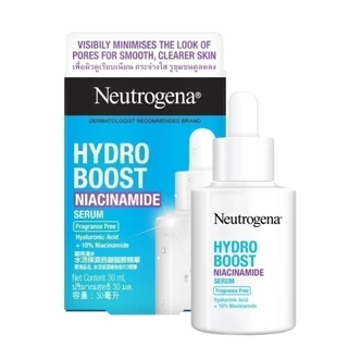 [แพ็คคู่] นูโทรจีนา ไฮโดร บูสท์ ไนอะซินาไมด์ เซรั่ม 30มล x2 Neutrogena Hydro Boost Niacinamide Serum 30ml x2