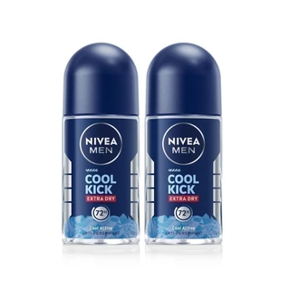[สินค้าขายดี]นีเวีย เมน คูล คิก โรลออนสูตรเย็น โรออนลดเหงื่อ 50 มล 2ชิ้น NIVEA