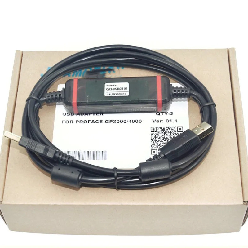 สายเคเบิลโปรแกรมการต่อเชื่อม CA3-USBCB-01 เหมาะสำหรับ PRO-FACE GP3000 ST3000 LT3000 แผงสัมผัส