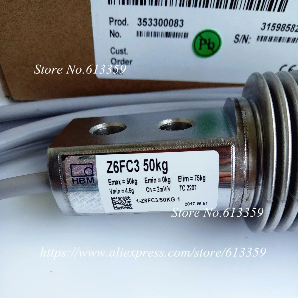 HBM Z6FC3 /50KG ใหม่และต้นฉบับโหลดเซลล์ชั่งน้ำหนักเซ็นเซอร์