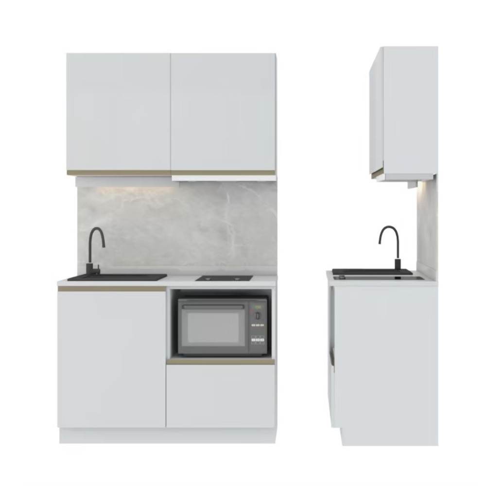 INDEX LIVING MALL ชุดครัว รุ่นบราสเซอรี่ ขนาด 120 ซม. - สีขาว